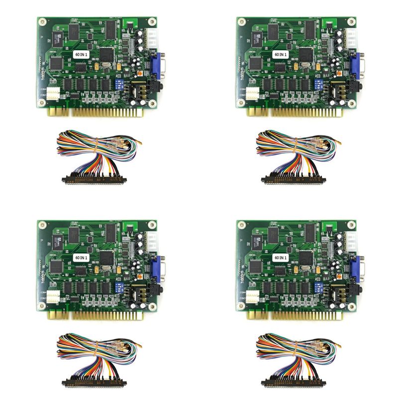 Usb Game Board Jamma - X64A-4X 60-in-1 Multicade PCB-Platine Arcade-Spielplatine mit