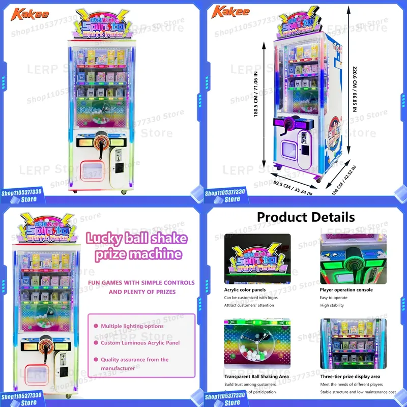 Arcade Style Vending Machine - Kommerzieller Spielautomat Unterhaltungs-Selbstbedienungs-Geschenkautomat für Geschäftsnutzung Arcade-Stil