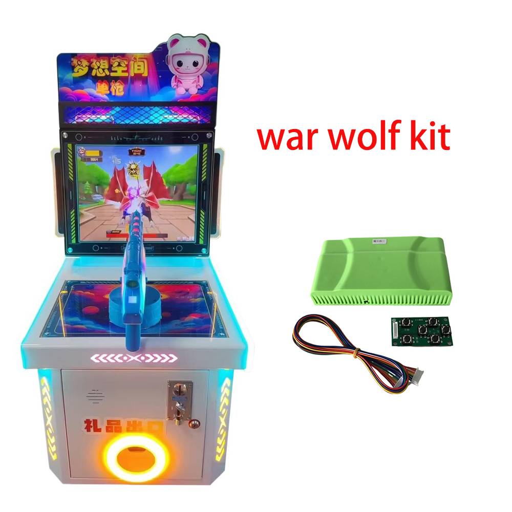 Skee Ball Arcade - War Wolf/Warrior 10-in-1 Schießspiel Retro-Arcade Münzspielautomat
