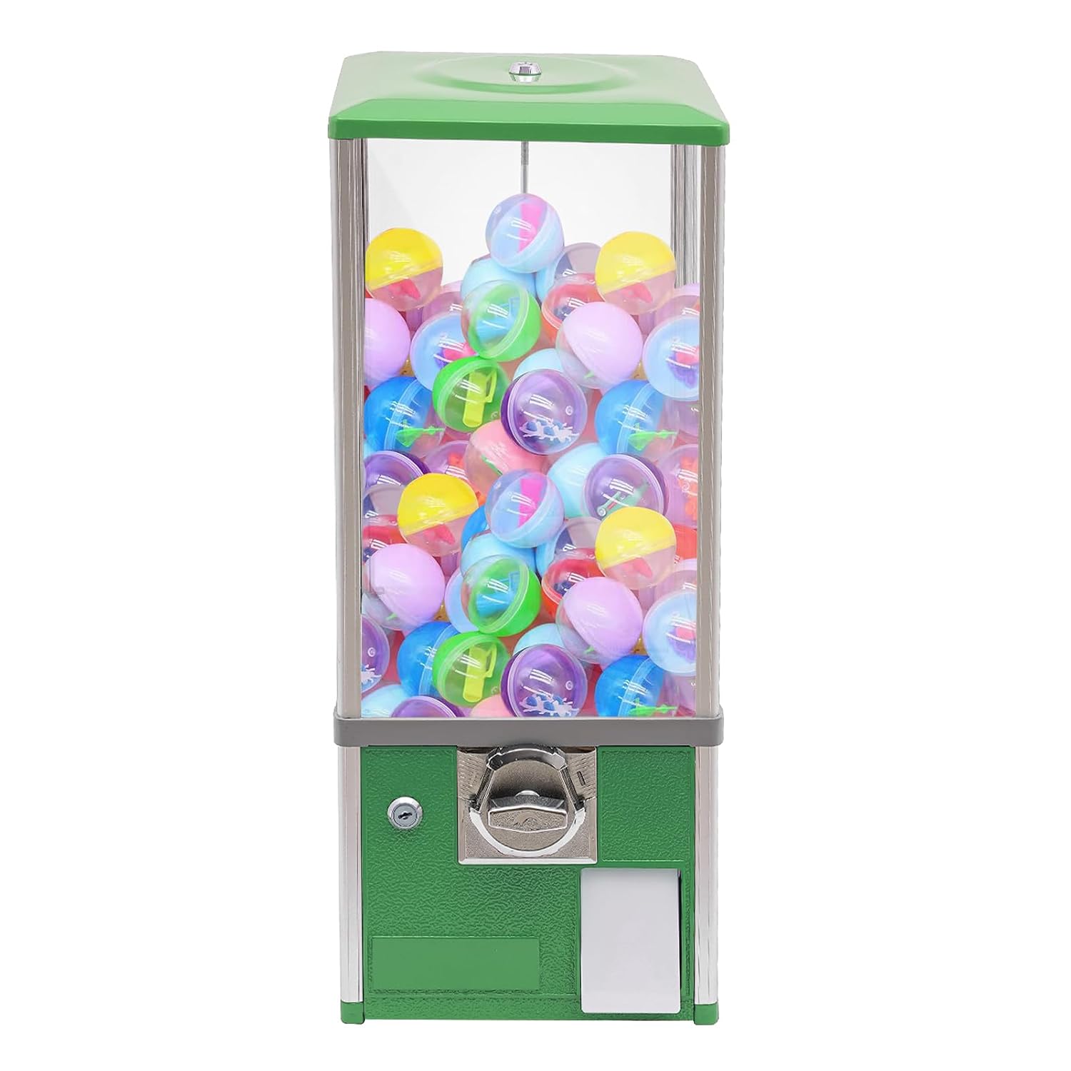 Quarter Arcade Vending Machine - Kommerzieller Süßigkeiten-Verkaufsautomat, 4-Viertel-Betriebener Spielzeugspender mit Schlüsselschloss,