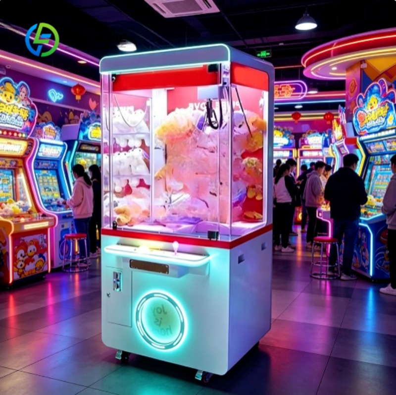 Arcade Style Vending Machine - Intelligenter Greifautomat, Arcade-Greifautomat mit LED-Beleuchtung, einstellbarem
