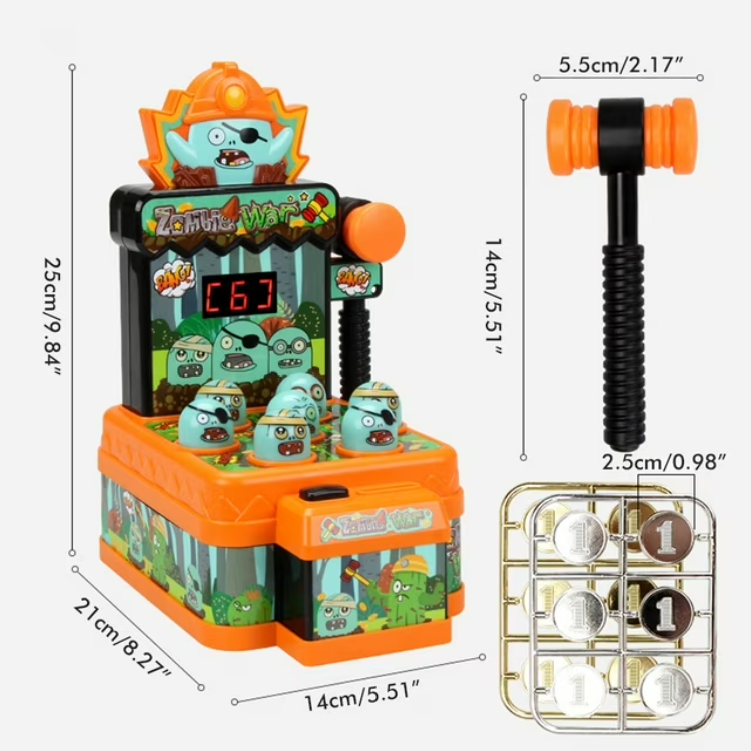 Zombies-Schlagspiel Spielzeug  – Skee Ball Arcade Bewertung und Preis